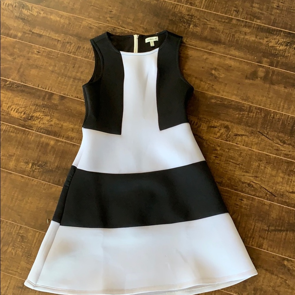 Black and white dress